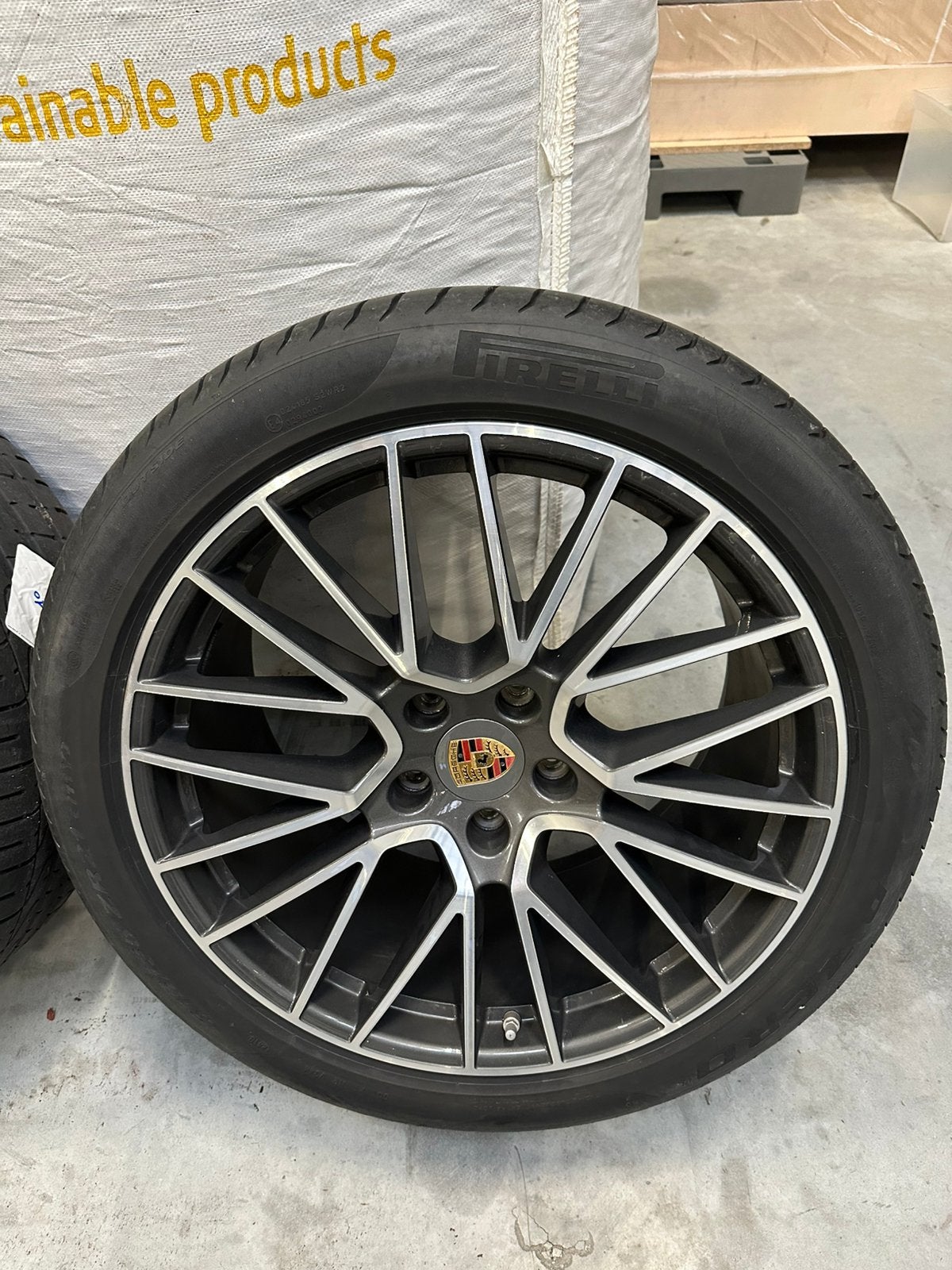 Porsche Cayenne Spyder velgen - 21 inch - Nieuwprijs €6000, Autos : Pièces & Accessoires, Pneus & Jantes, 285 mm, Pneus été, 21 pouces