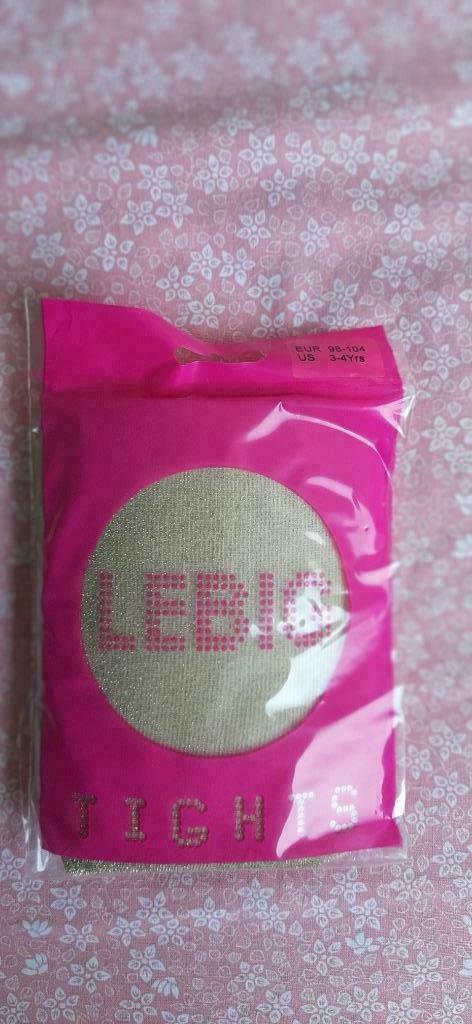 Kousenbroek (glitter goud) 98-104 (nieuw!), Neuf, Lebig, Enlèvement, Chaussettes