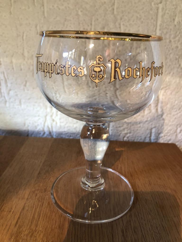 trappist Rochefort bierglas, Verzamelen, Ophalen, Zo goed als nieuw, Glas of Glazen, Overige merken