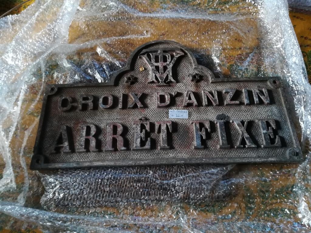 Oude gietijzeren plaat, Antiek en Kunst, Curiosa en Brocante, Ophalen