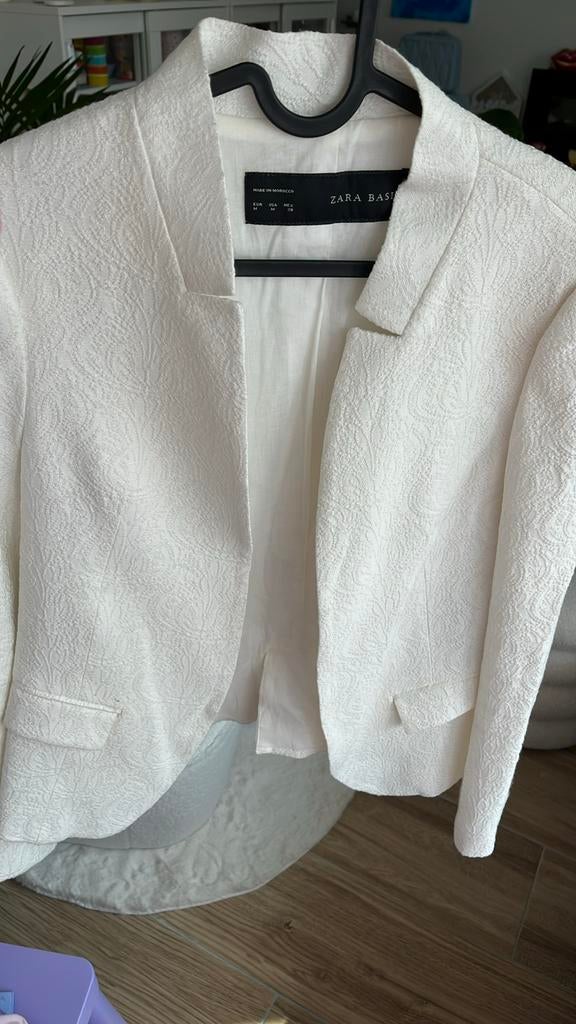 Blazer zara blanc M, Ophalen of Verzenden, Wit