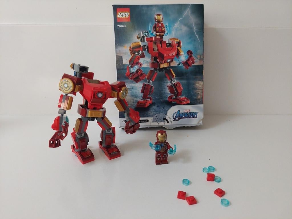 lego marvel avengers 76140 Iron man mech, Enlèvement ou Envoi, Utilisé, Ensemble complet, Lego