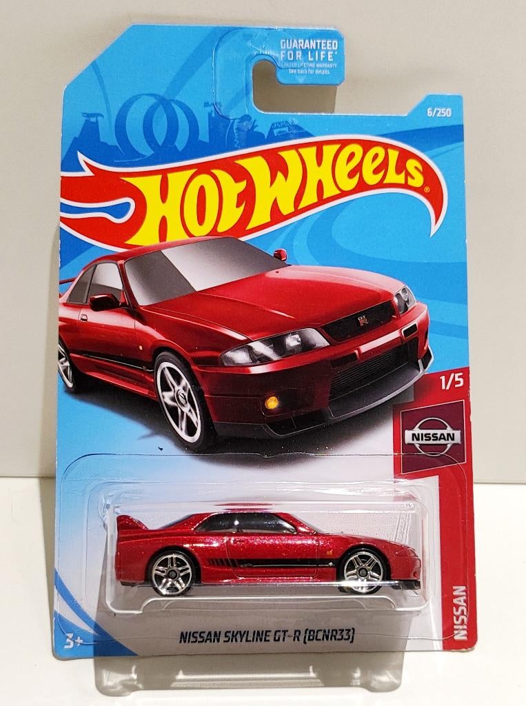 Hot Wheels Nissan Skyline GT-R (BCNR33) Candy Red (2017), Enlèvement ou Envoi