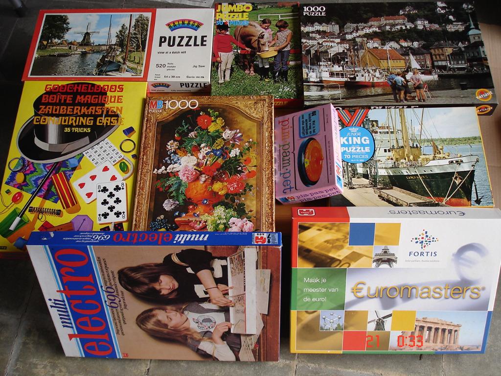 puzzels en diverse spellen, Ophalen, Nieuw