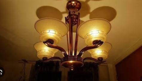 Antieke Petitot luster Art Deco om 1930, Enlèvement
