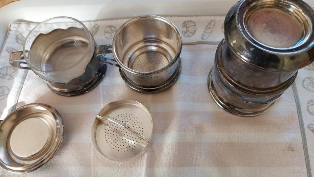 Zilveren koffiefilters, Overige materialen, Ophalen of Verzenden, Zo goed als nieuw, Overige stijlen