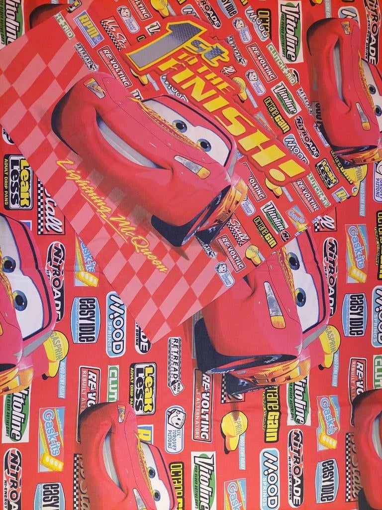 Rood dekbedovertrek Cars, Kinderen en Baby's, Ophalen of Verzenden, Zo goed als nieuw, Rood, Dekbedovertrek
