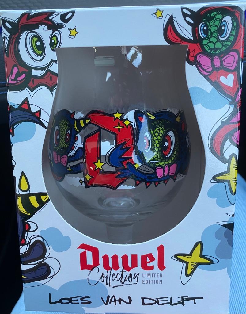 Duvel loes van delft 2025, Verzamelen, Glas en Drinkglazen, Ophalen, Nieuw, Bierglas