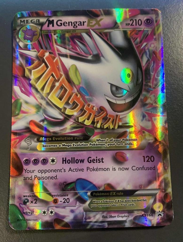 MGengar EX (XYPR 166) - EXC, Ophalen of Verzenden, Zo goed als nieuw, Losse kaart, Foil