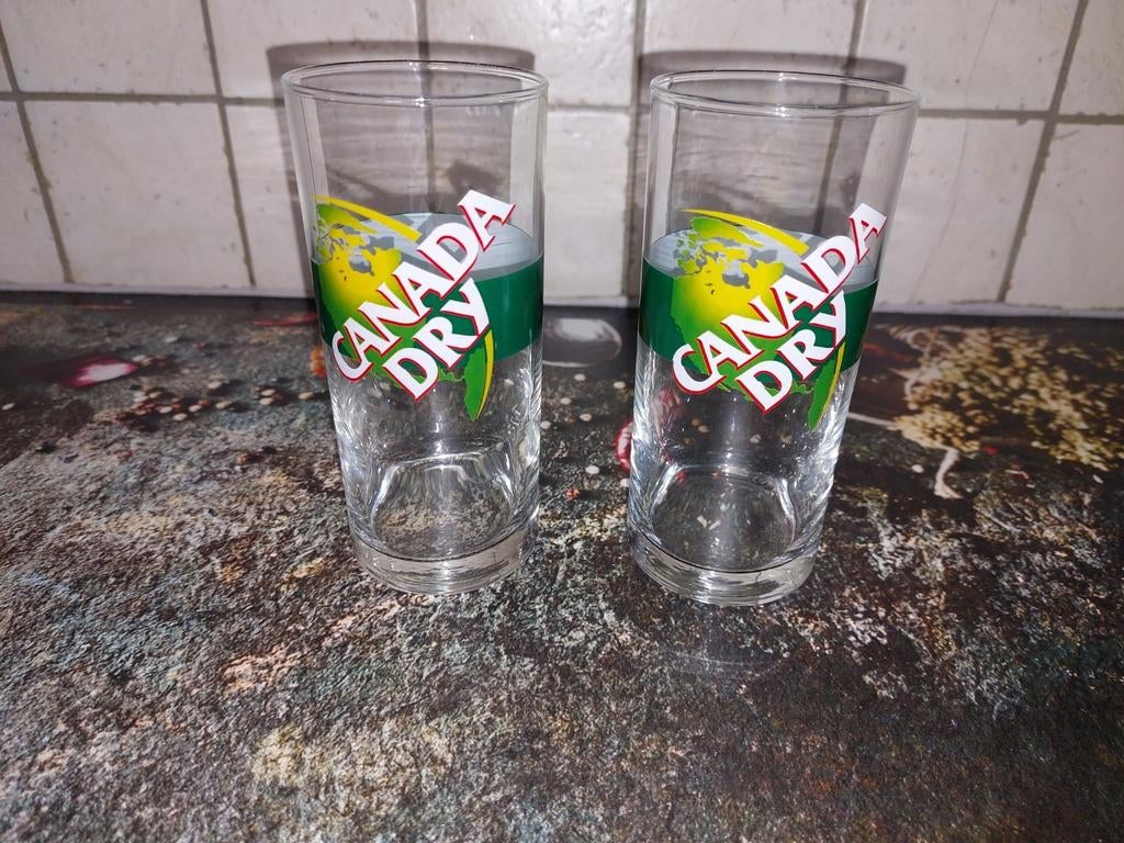 Verres à soda Canada Dry, Enlèvement ou Envoi, Comme neuf, Verre à soda