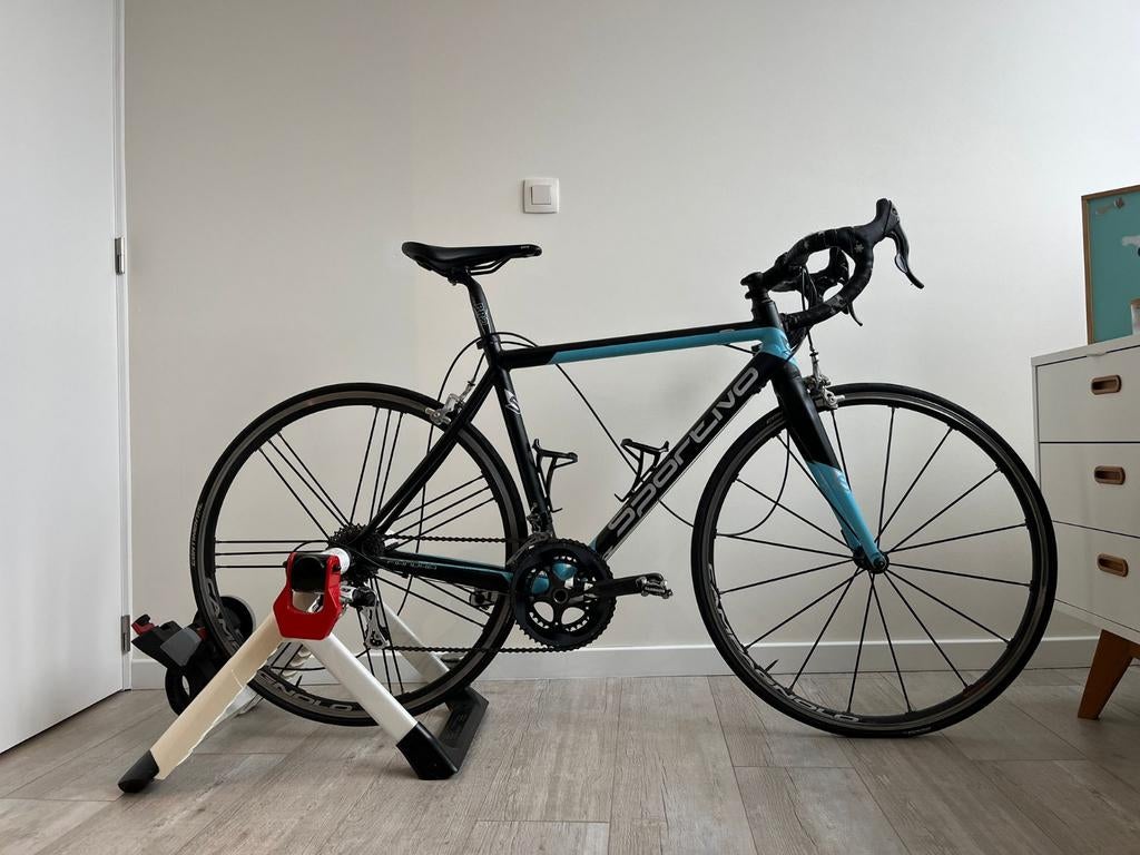 Koersfiets met rollen, Ophalen