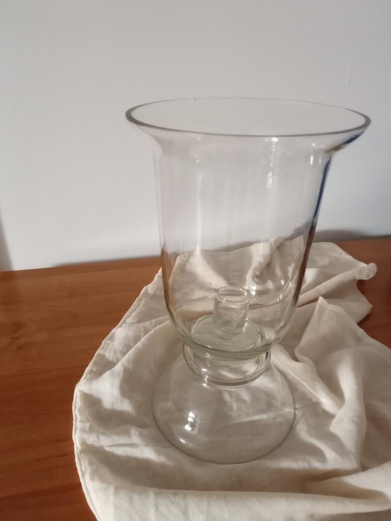 Glazen windlicht of vaas, Antiek en Kunst, Ophalen