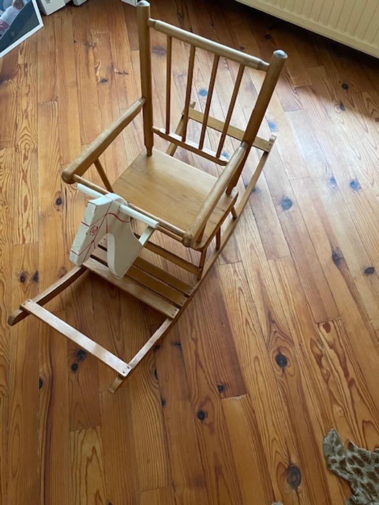Houten hobbelpaard  vintage, Ophalen, Zo goed als nieuw, Rij- of Hobbelspeelgoed