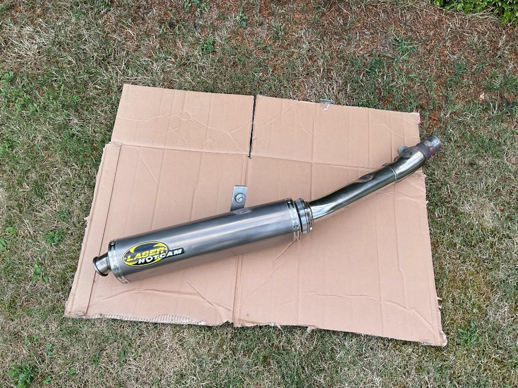 Laser hotcam ovaal demper + tussenpijp Suzuki Bandit 1200, Motoren, Ophalen of Verzenden, Gebruikt