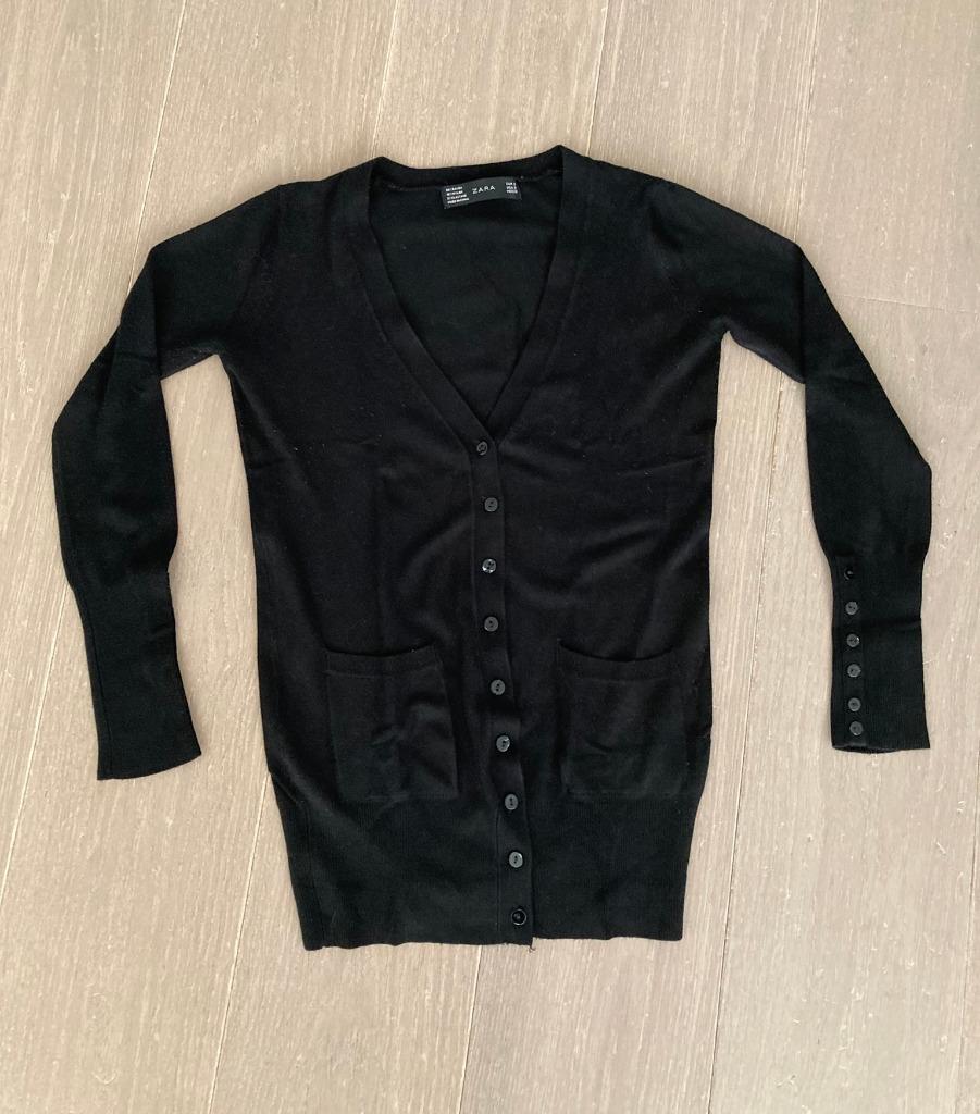 Zwart vestje van fijn breisel van Zara (Maat S), Ophalen of Verzenden, Maat 36 (S), Gedragen, Zara