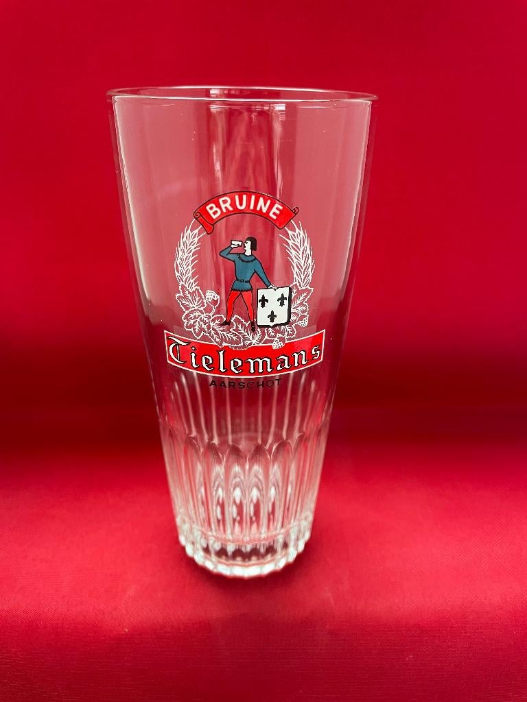 bierglas Bruine Tielemans, Verzamelen, Ophalen of Verzenden, Gebruikt, Bierglas