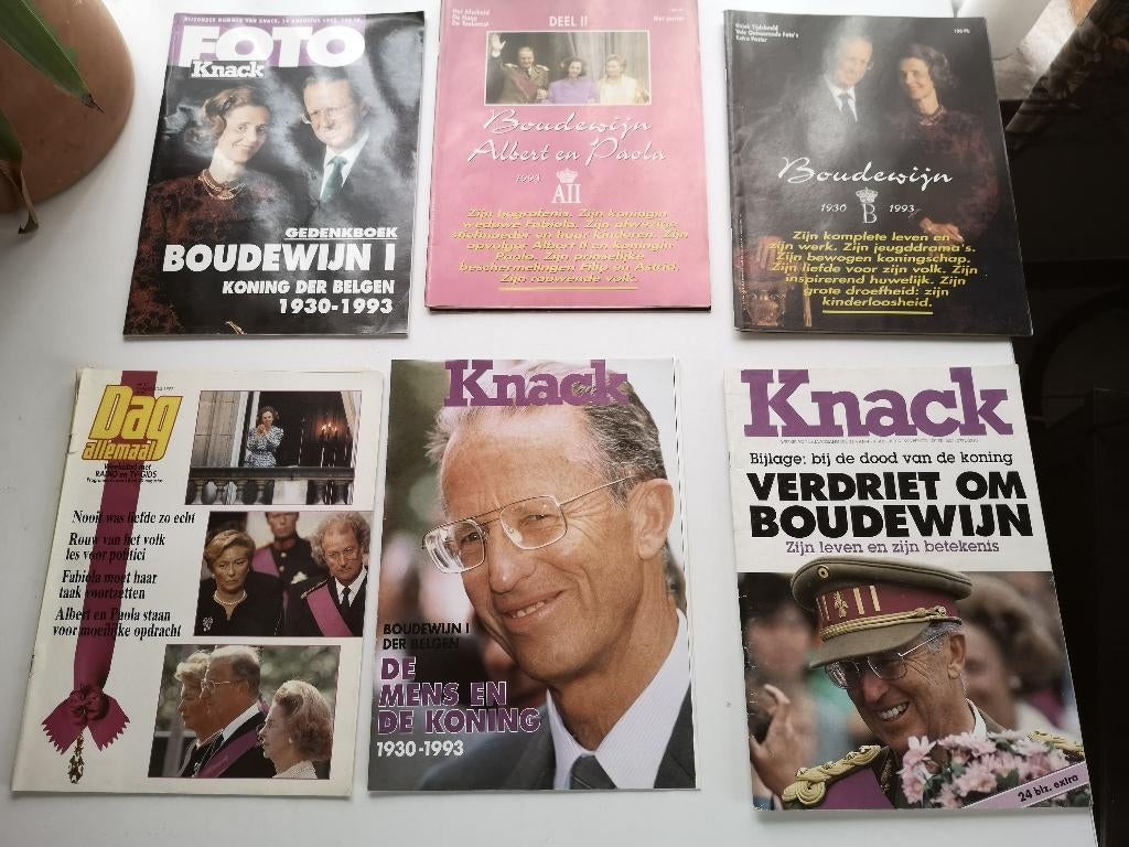 Koning Boudewijn – gedenkboeken samen voor 5 €, Enlèvement ou Envoi