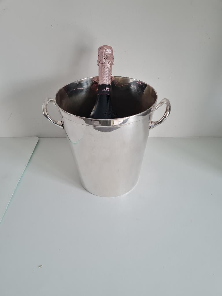 mooie verzilverde ijsemmer, champagnekoeler, Ophalen of Verzenden