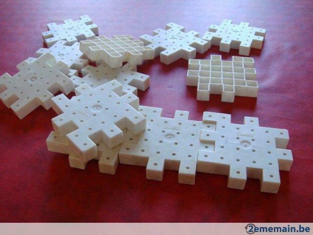 12 Plaques cubes. Marque: "QUERCETTI". Vintage., Enfants & Bébés, Enlèvement ou Envoi, Utilisé