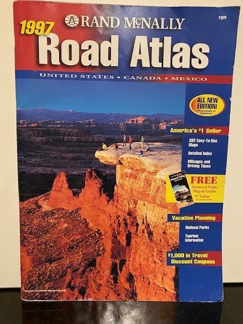 Road Atlas Rand McNally 1997 US - Canada - Mexico, Livres, Atlas & Cartes géographiques, Autres régions, Enlèvement ou Envoi, Autres atlas
