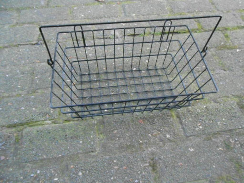 zwart metalen mandje voor rollator Vermeylen 40x25xH15, Diversen, Ophalen of Verzenden, Zo goed als nieuw