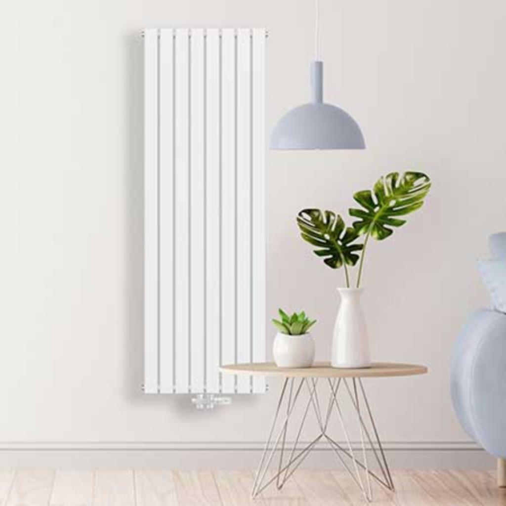 Verticaal design radiator wit 1800x65x610 – 2160 Watt, Ophalen, Radiator, Nieuw, 60 tot 150 cm