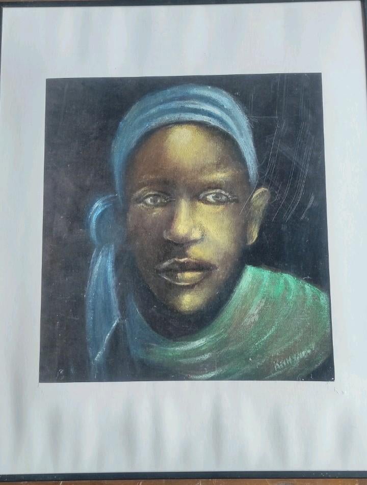 Prachtig schilderwerk op Velvet., Antiek en Kunst, Ophalen