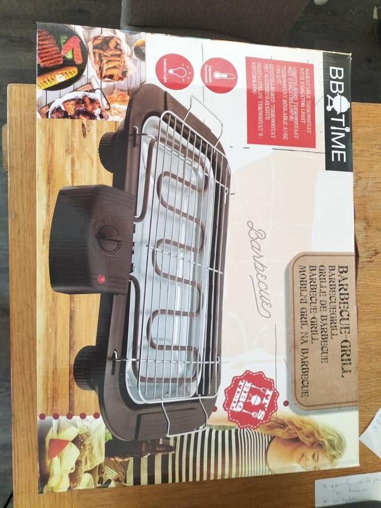 Bbq-grill tafelmodel elektrisch, Tuin en Terras, Ophalen of Verzenden, Zo goed als nieuw