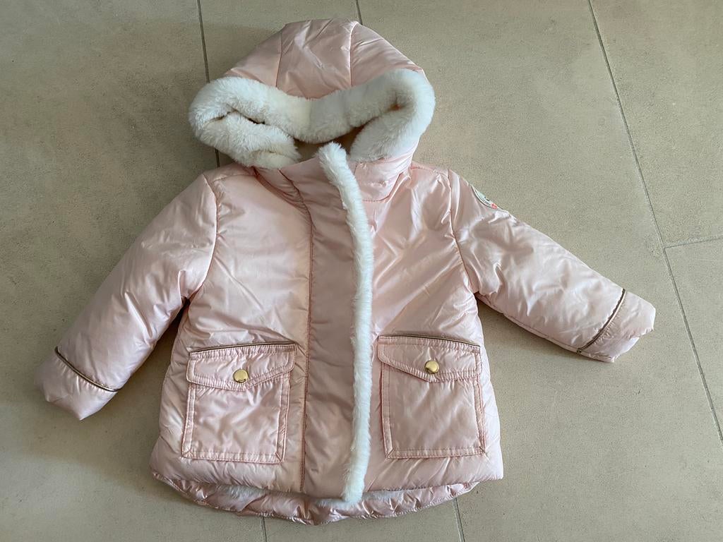 Roze winterjas meisjes Billieblush maat 86, Neuf, Billieblush, Enlèvement ou Envoi, Fille