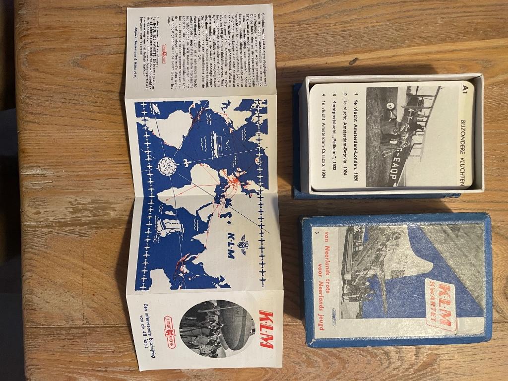 KLM kwartetspel 1950, Verzamelen, Ophalen of Verzenden, Gebruikt, Overige typen