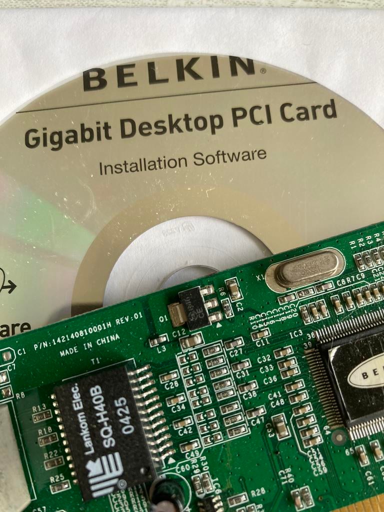 2 identieke gigabitnetwerk kaarten van Belkin met drivers, Computers en Software, Ophalen of Verzenden, Gebruikt, Intern