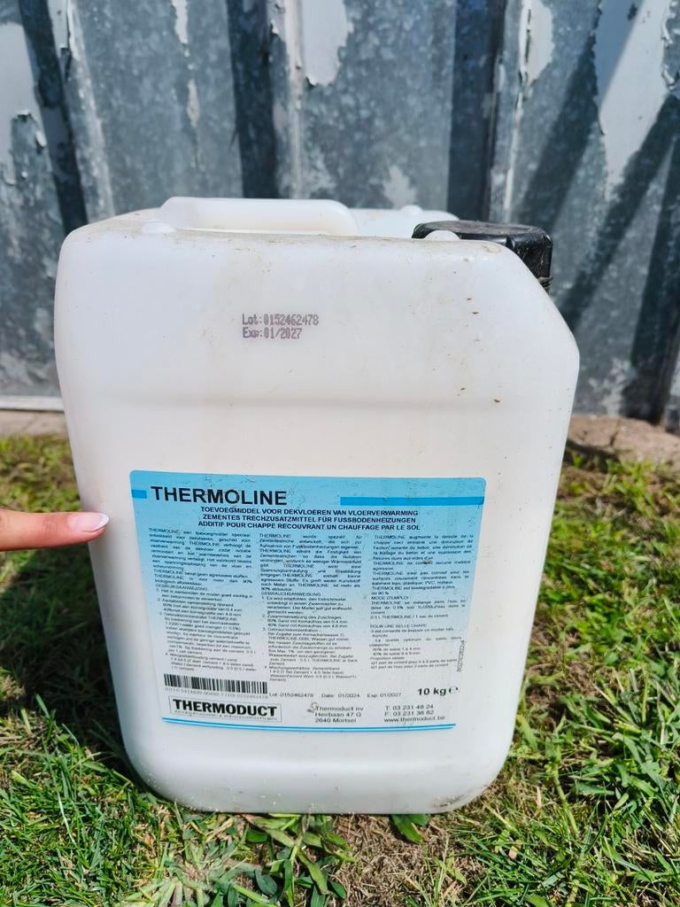 Te koop: overschot vloeibare Thermoline, Doe-het-zelf en Bouw, Verwarming en Radiatoren, Ophalen, Zo goed als nieuw