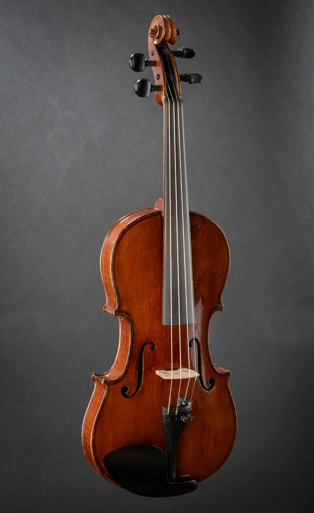 Violon 4/4 Alphonse Van Hoof 1907 magnifiquement restauré, Enlèvement, Utilisé, Violon, Avec valise