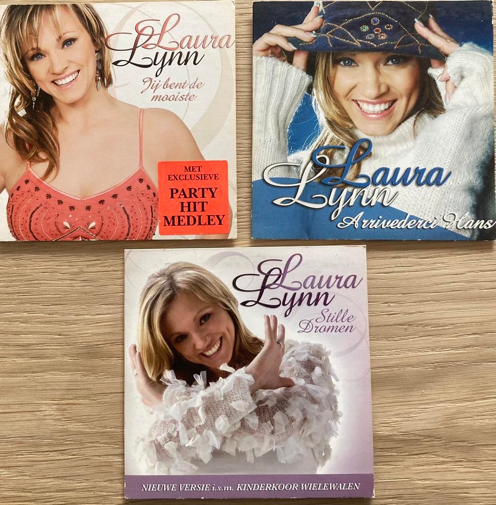 Laura Lynn:Jij bent de mooiste,Arrivederci Hans,Stille Drome, Enlèvement, Comme neuf, Chanson réaliste ou Smartlap