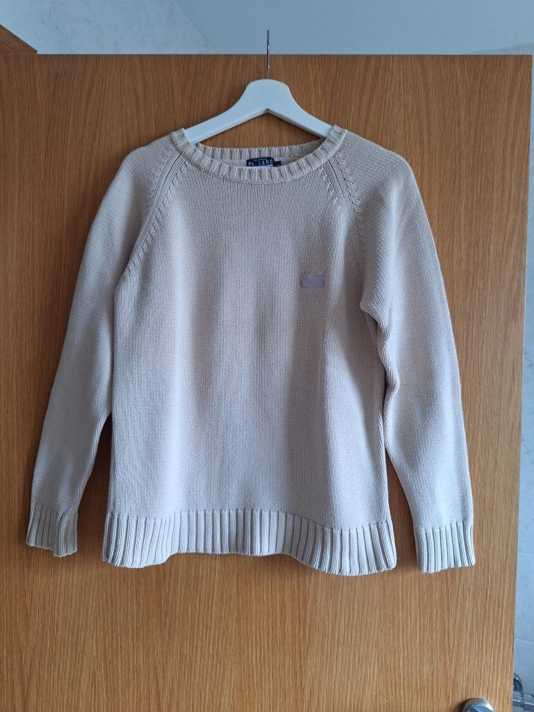 Beige katoenen trui PL LAND (maat S), Enlèvement ou Envoi, PL LAND, Porté, Taille 36 (S)