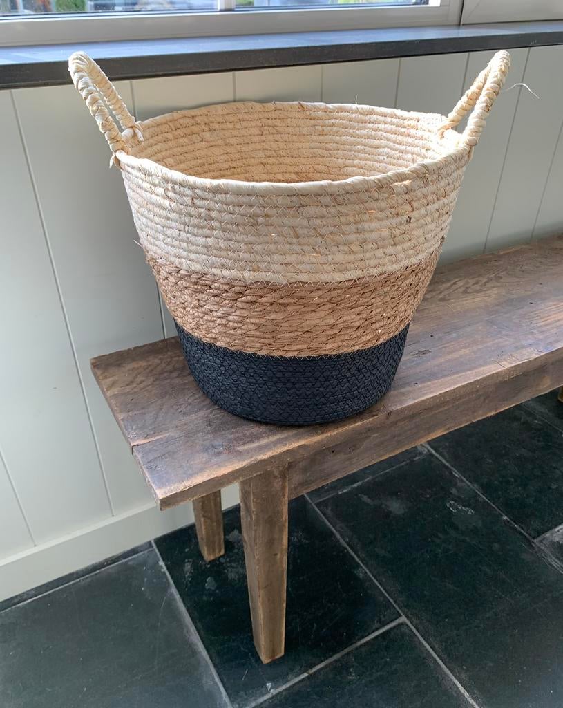 Prachtige Boho Opbergmand / Plantenmand – Handgemaakt, Ophalen of Verzenden, Nieuw, Mand