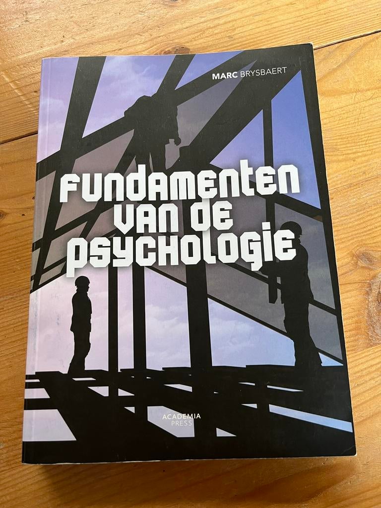 Fundamenten van de psychologie, Enlèvement ou Envoi, Utilisé, Marc Brysbaert; Agnes Verbruggen