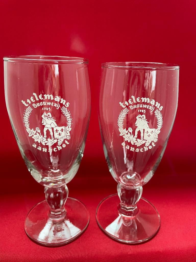 bierglazen Tielemans, Verzamelen, Ophalen of Verzenden, Gebruikt, Bierglas