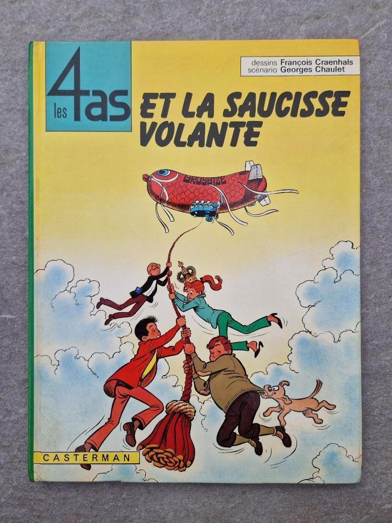 Les 4 As et la Saucisse Volante - Casterman - 1976 - EO, F.Craenhals et G. Chaulet, Enlèvement ou Envoi, Une BD, Utilisé
