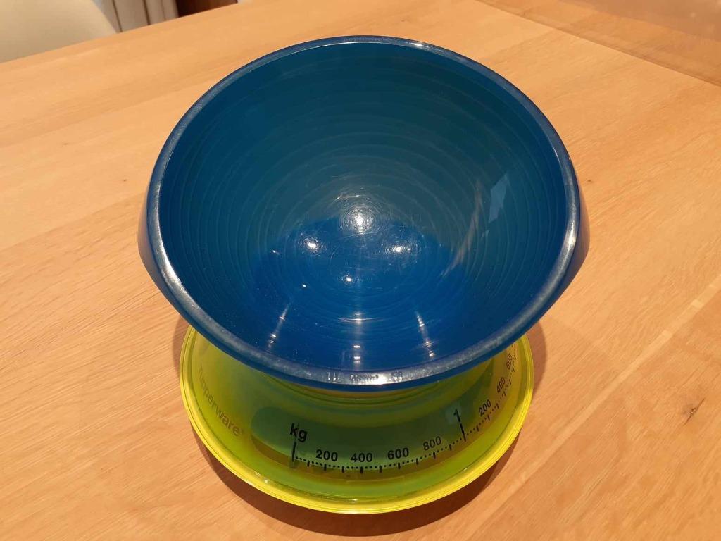 TUPPERWARE keukenweegschaal, Huis en Inrichting, Ophalen, Gebruikt, Blauw, Overige typen