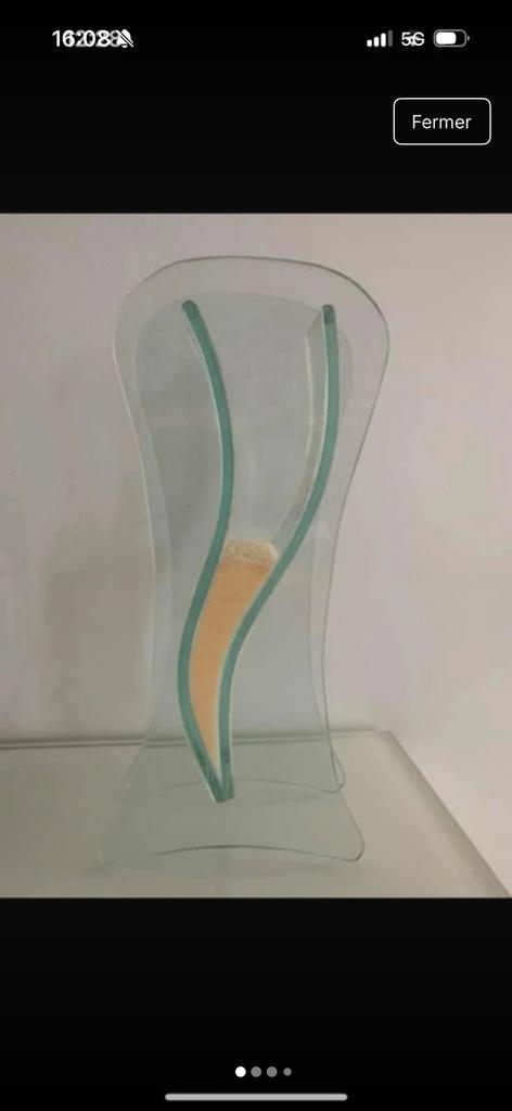 Sueorbe vase neuf design en verre, Neuf, Moins de 50 cm, Autres couleurs, Verre