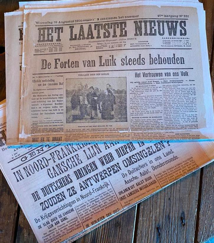 Heruitgave HLN WOI jaren (1914), Verzamelen, Verzenden, Voor 1920, Krant