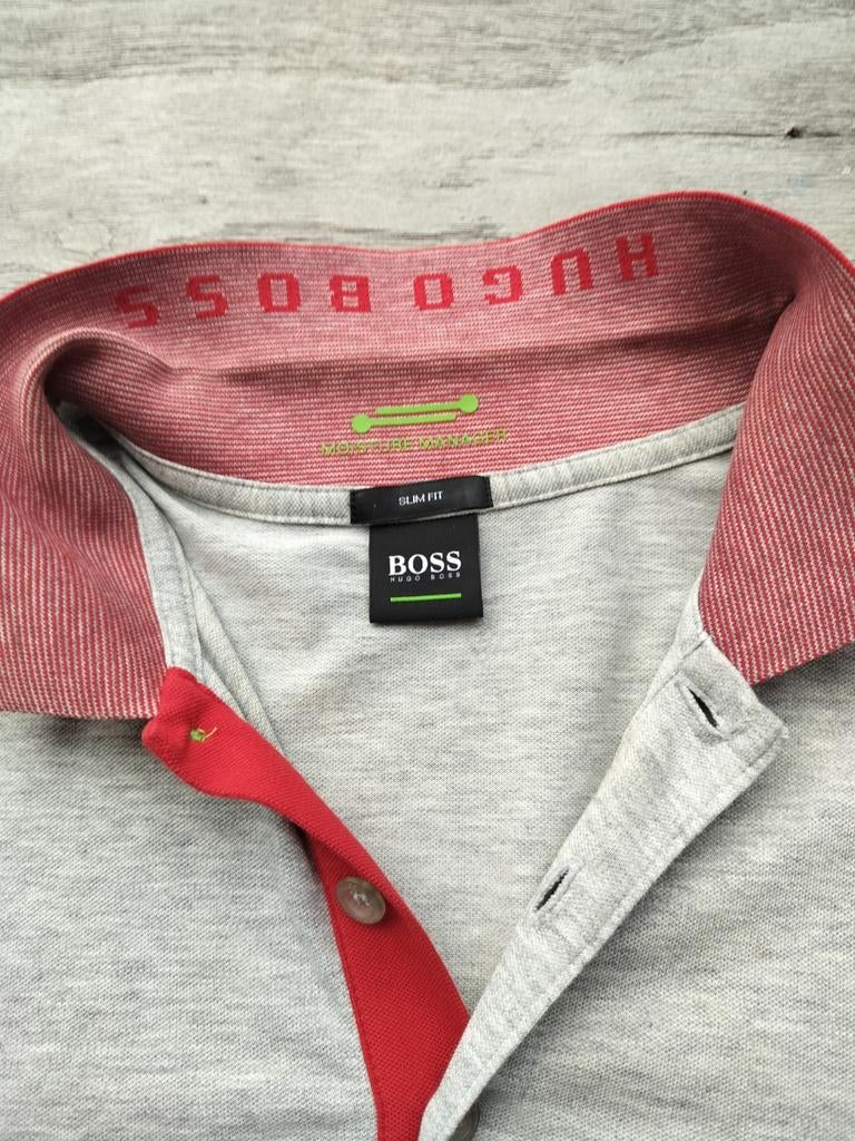 Polo Hugo Boss, Kleding | Heren, Ophalen of Verzenden, Zo goed als nieuw, Grijs, Hugo boss
