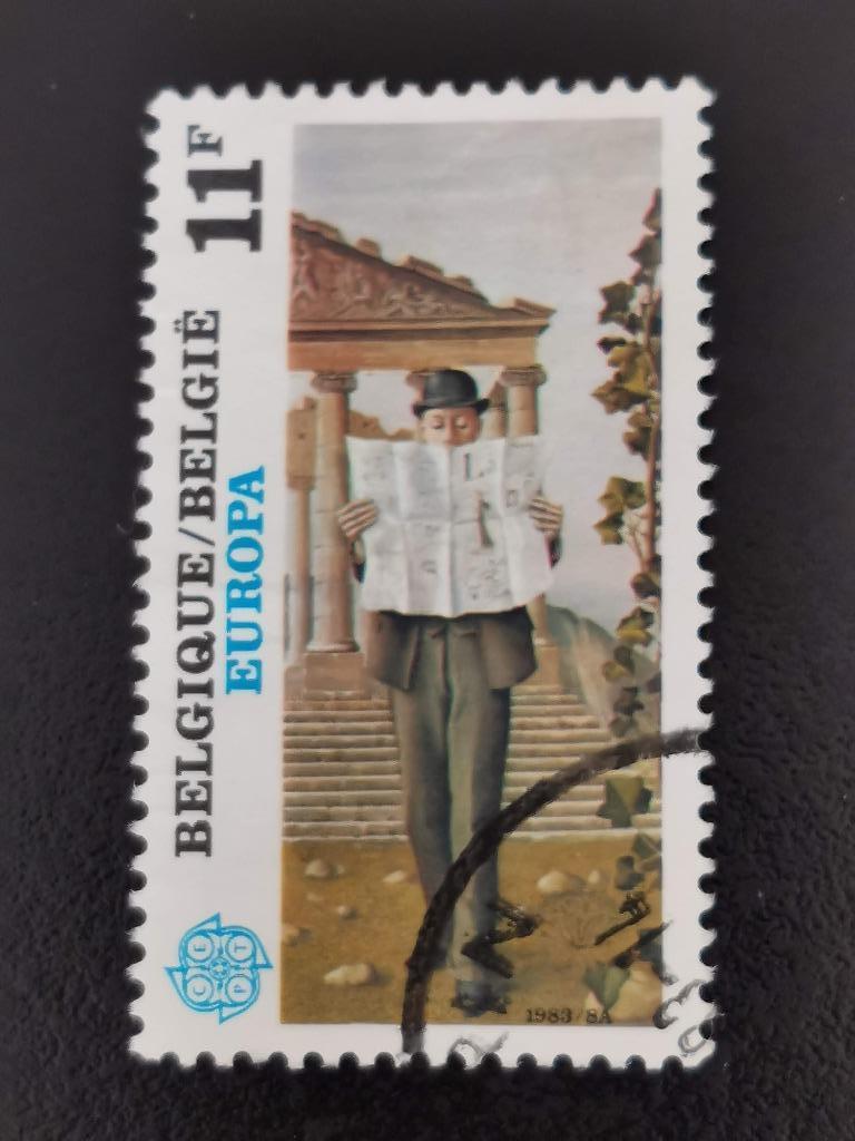 Belgie 1983 - schilderkunst: Paul Delvaux, Postzegels en Munten, Ophalen of Verzenden, Gestempeld