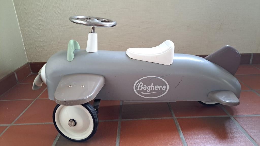 Baghera Retro loopauto (Vliegtuig), Kinderen en Baby's, Speelgoed | Buiten | Voertuigen en Loopfietsen, Ophalen, Gebruikt, Loopvoertuig