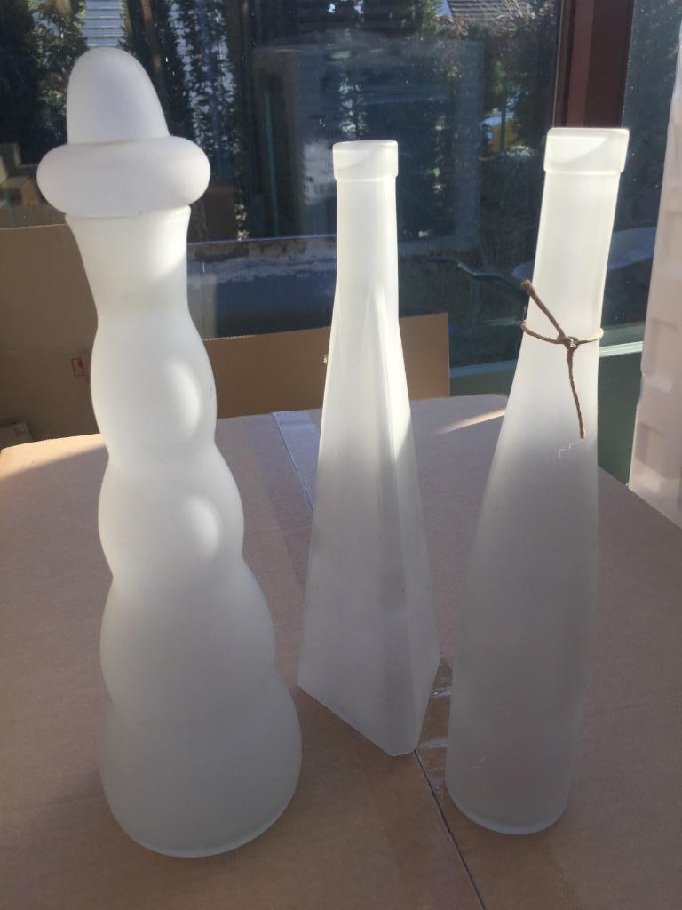 Set vases déco blanc lait mat Belle GARDE, Enlèvement