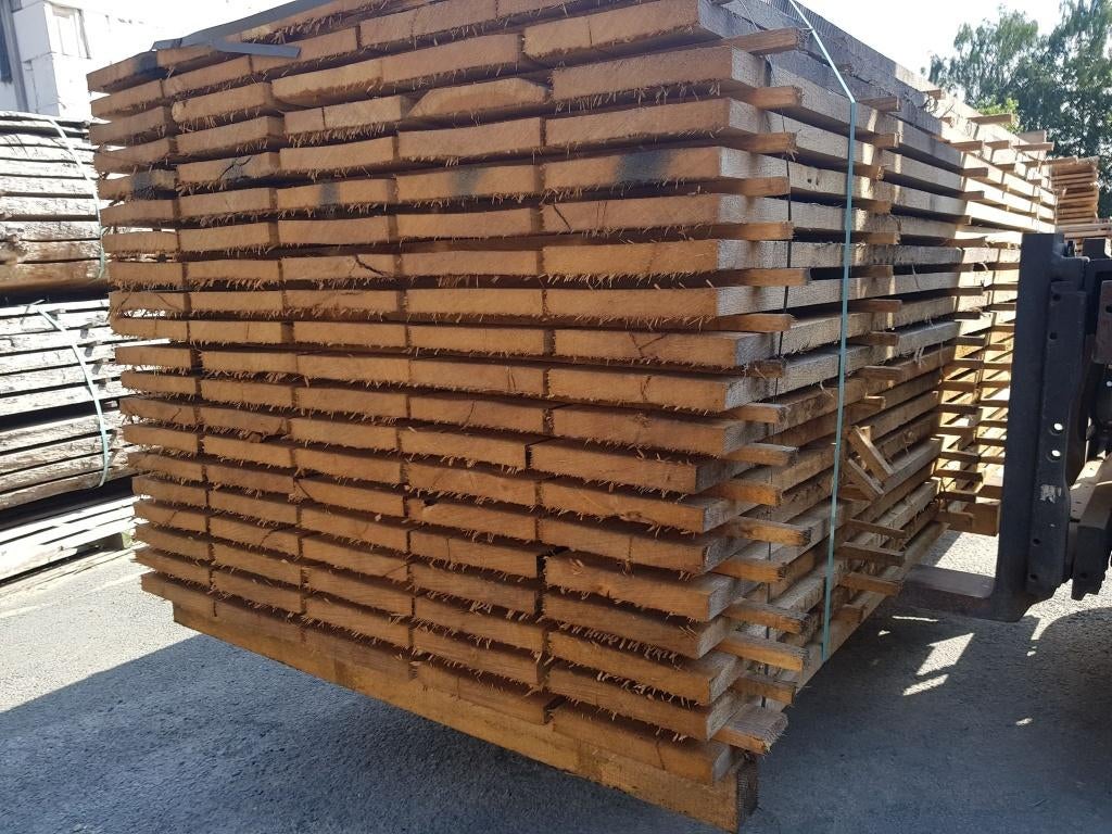 Houthandel in eik (planken, balken, schaaldelen, tafels,..), Enlèvement, Neuf, Chêne