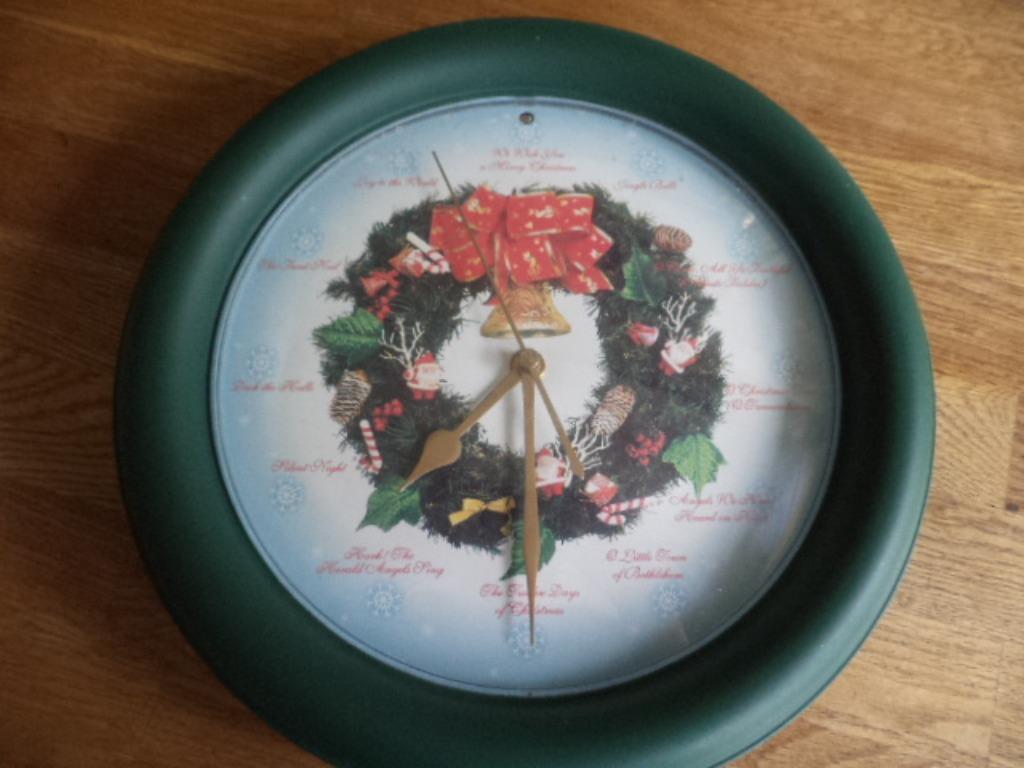 Horloge décoration de Noël, Enlèvement ou Envoi, Utilisé
