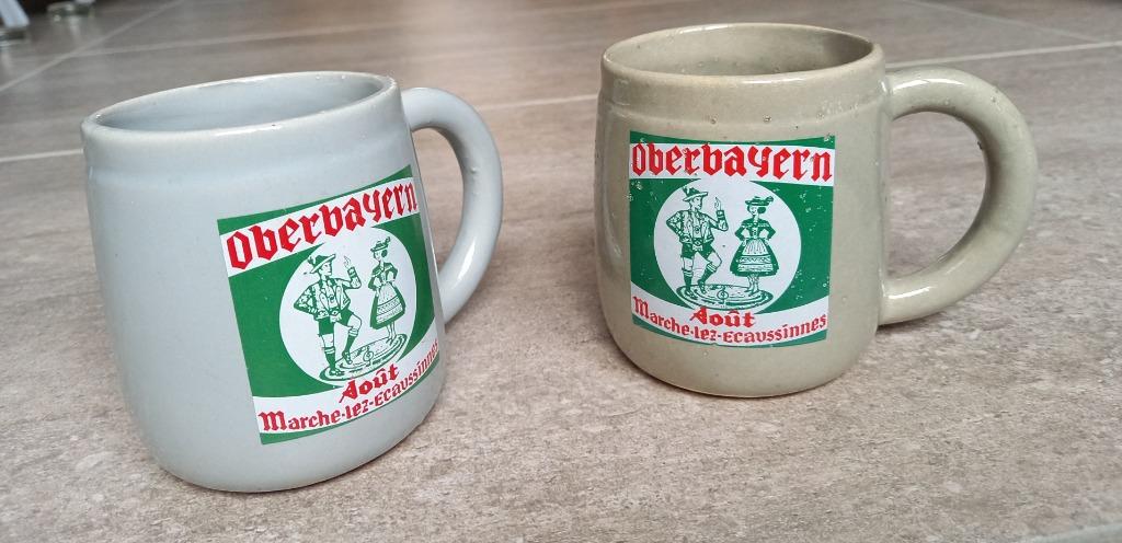 Chopes Oberbayern Marche-lez-Ecaussinnes - Rossbräu, Collections, Enlèvement ou Envoi, Comme neuf, Chope(s), Autres marques
