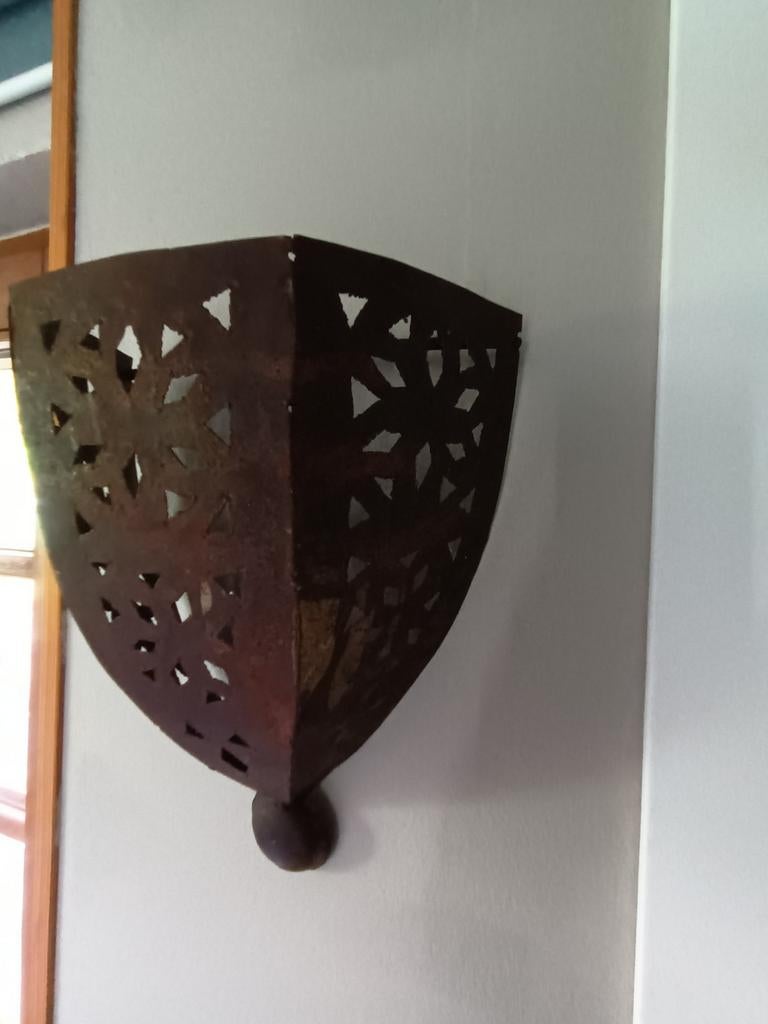 Trois appliques en fer forgé-plusieurs lots dans mes annonc, Enlèvement ou Envoi, Comme neuf